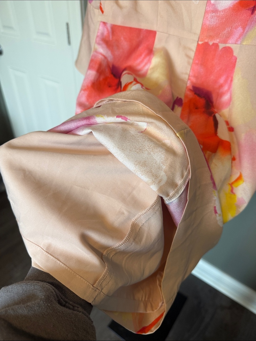 NWT The Limited pink floral lined 0p dress - Picture 3 of 3